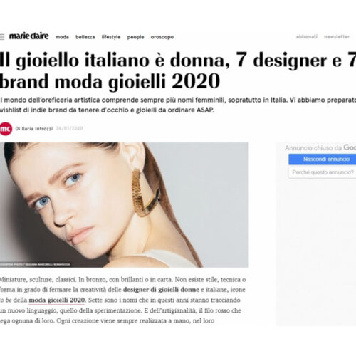 Il gioiello italiano è donna, 7 designer e 7 brand moda gioielli 2020